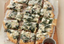 Three-Cheese Spinach Flatbread Pizza