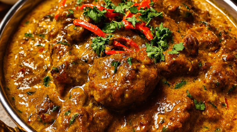 Slow-Simmered Beef Madras with Creamy Coconut and Aromatic Spices